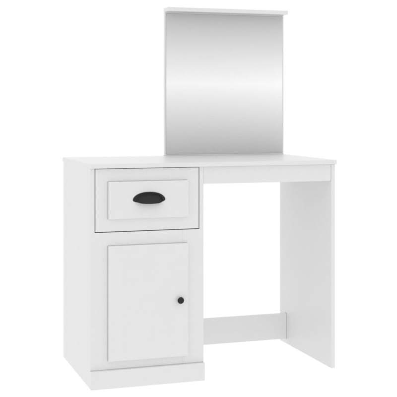Dressing table met mirror 90x50x132.5cm edited wood wit