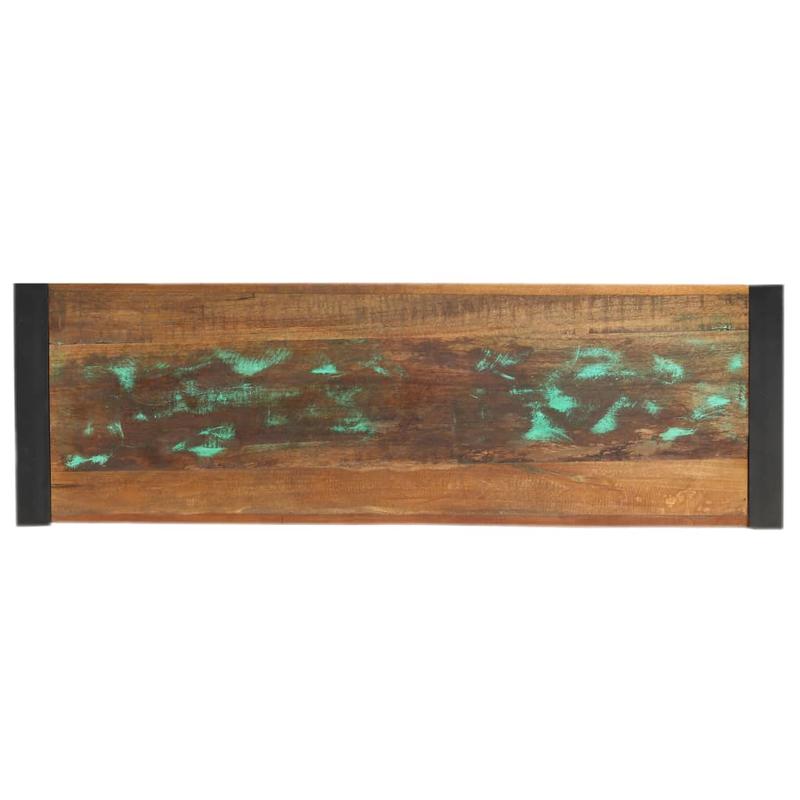 Console Table 110x35x76 cm Solid Reclaimed Wood/Console Table/Desk/Side Table/Garden Table/Phone Table. This sturdy material table is both practical and decorative, perfectly complementing your decor. The surface is ideal for