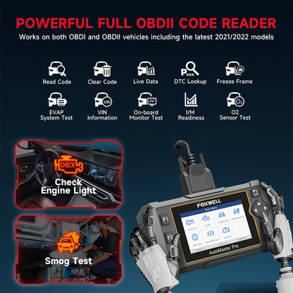 OBD2 Scanner – Auto Diagnostische Tool – Uitleesapparaat – Diagnosecomputer – Uitlezen Motorcodes – 4-in-1 Functie – Kleurentouchscreen & Android OS