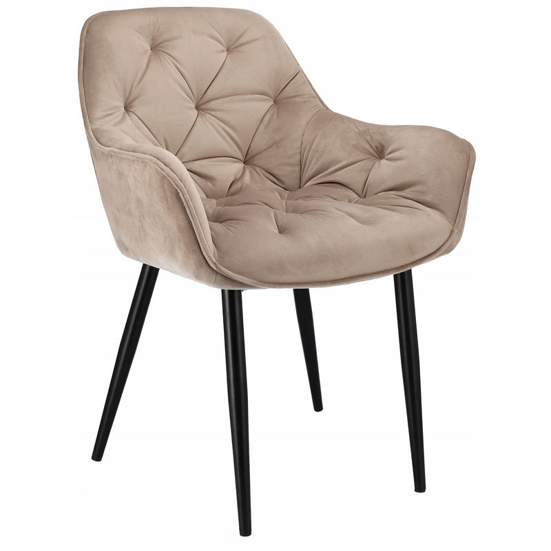Fauteuil – Zetel – Relaxstoel – Loungestoel – Draaifauteuil – Velvet Bekleding – Metalen Poten – Hoogte 82 cm – Max. 120 kg