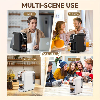 Espressomachine – Koffiezetapparaat – Pistonmachine – Capsulekoffiemachine – Koffiemachine – 19 Bar Pompdruk – Compact 0,6L Waterreservoir