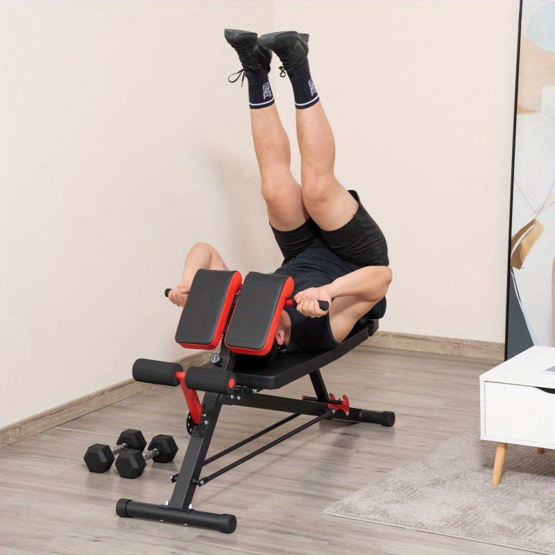 Trainingsbank – Fitnessbank – Krachtbank – Workoutbank – Verstelbaar Kussen – Stalen Frame - QUORE