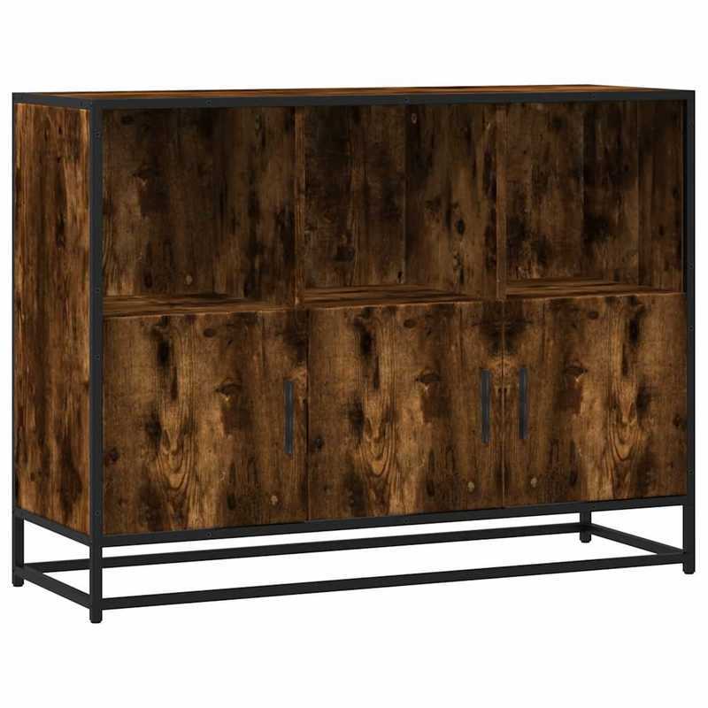 Sideboard 100x35x76cm edited hout gerookt eikenkleurig