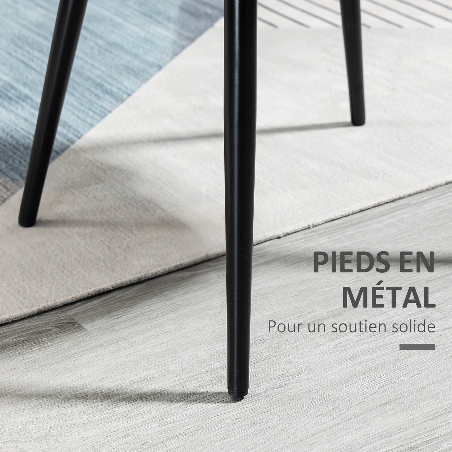 Eetkamerstoelen – Keukenstoelen – Stoelen – Zitmeubels – Zwarte Velours Stoelen – Scandinavisch Design – Ergonomisch & Metalen Puntpoten