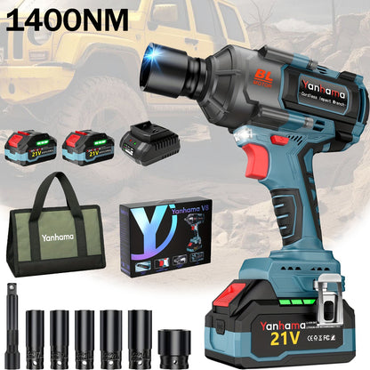 Slagschroevendraaier – Accuboormachine – Slagschroefmachine – Impactdriver – Schroefmachine – Draadloos – 4000 mAh Lithium-ion – Metaal