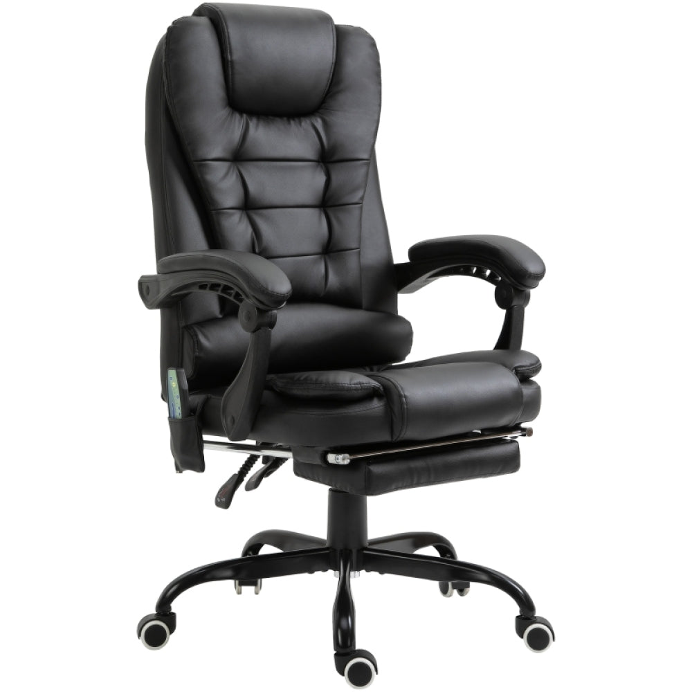 Bureaustoel – Ergonomische Stoel – Office Chair – Gamingstoel – Draaistoel – Verstelbare Hoogte – Geïntegreerd Massagepunten & Voetensteun – Stabiel Metalen Frame & Lendensteun