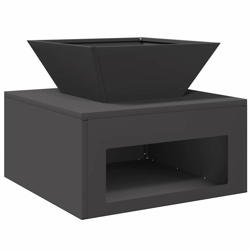 Vuurschaal – Vuurkorf – Buitenhaard – Terrashaard – BBQ Vuurplaats – Stalen Buitenhaard – 50x50x40 cm – Ingebouwd Ontstekingssysteem