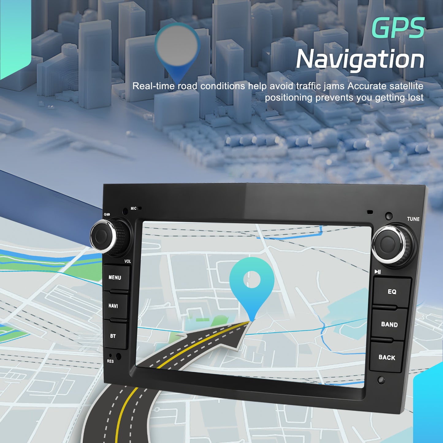 Android Autoradio – Multimedia Speler – Navigatiesysteem – Double Din Radio – Carplay Headunit – 10,1 Inch Touchscreen – Android 15.0 Met Draadloos CarPlay En GPS – Met Microfoon En Achteruitrijcamera