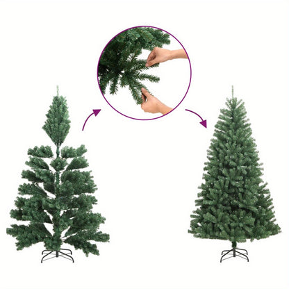 Kunstkerstboom – Nepsneeuw Boom – Kerstversiering – Dennenboom – Flocked Christmas Tree – 150 cm Hoog – PVC & PE Materialen