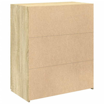 Dressoir – Sideboard – Kasten – Bergmeubel – Opbergmeubel – Sonoma Eiken Bruin – Modern Design – Met Slot – Vloerbevestiging – MDF Hout