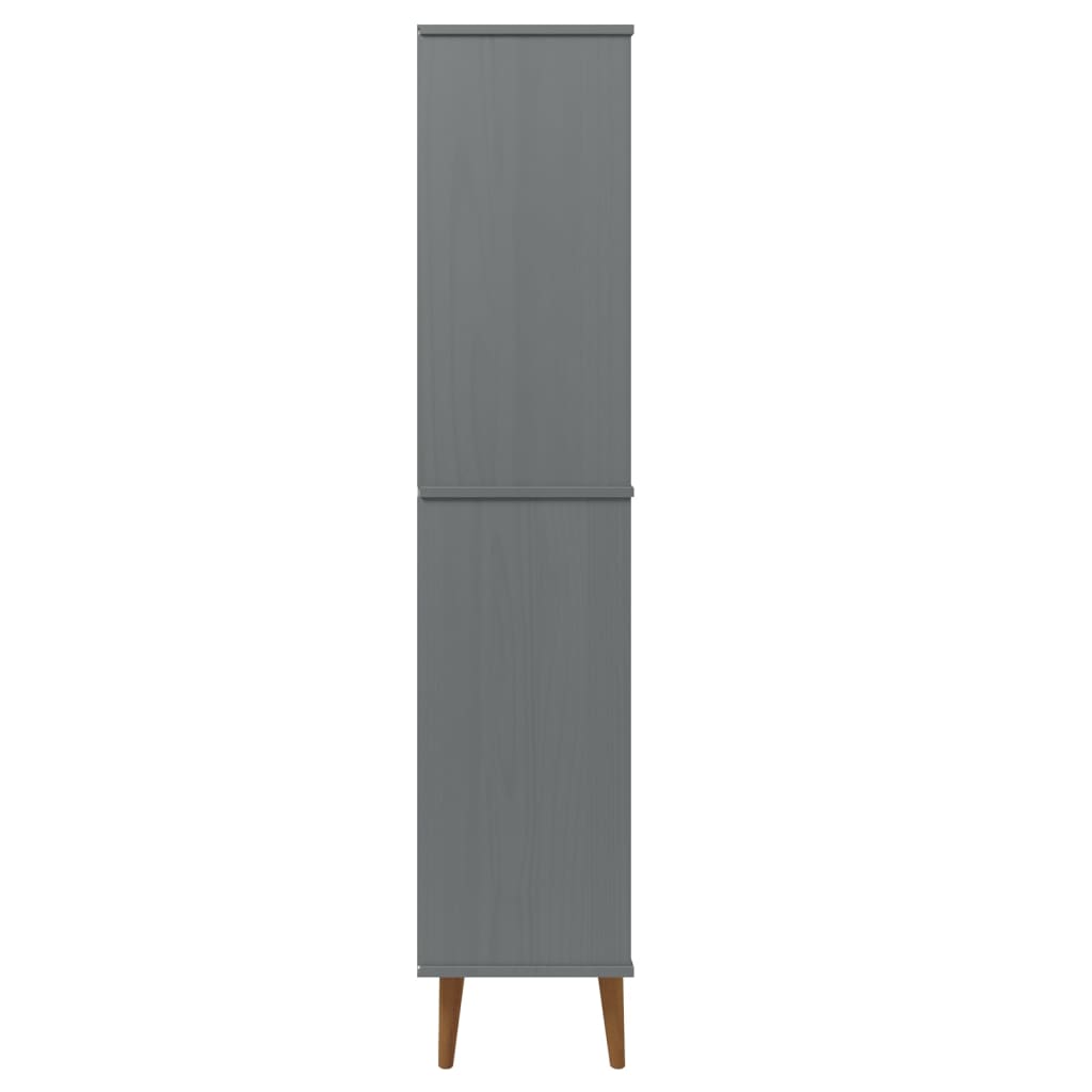 Boekenkast – Boekenrek – Opbergkast – Kantoor Kast – Wandkast – Massief Grenenhout – 85x35x170,5 cm – Scandinavisch Design