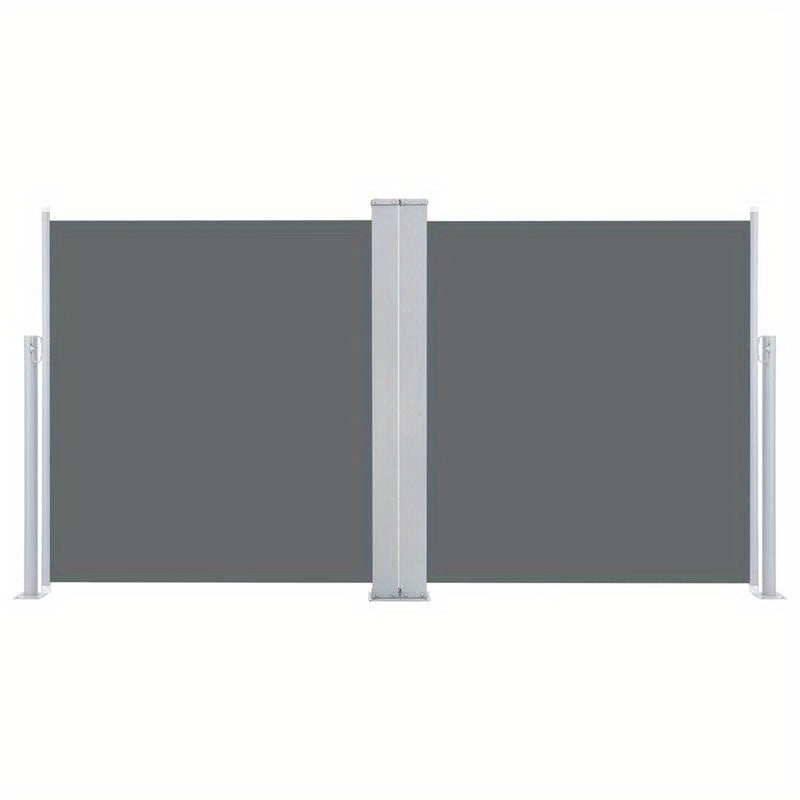 Uitschuifbare Windscherm – Windscherm Terras – Balkon Windscherm – Tuin Scherm – Uitschuifbaar 120 Tot 600 Cm – Stevig Metalen Frame - QUORE