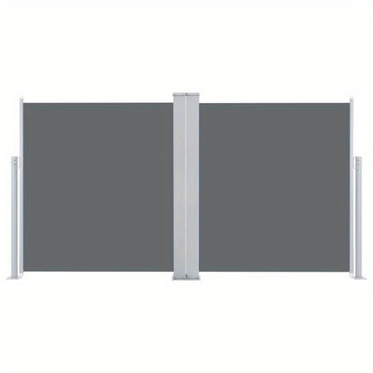 Uitschuifbare Windscherm – Windscherm Terras – Balkon Windscherm – Tuin Scherm – Uitschuifbaar 120 Tot 600 Cm – Stevig Metalen Frame - QUORE