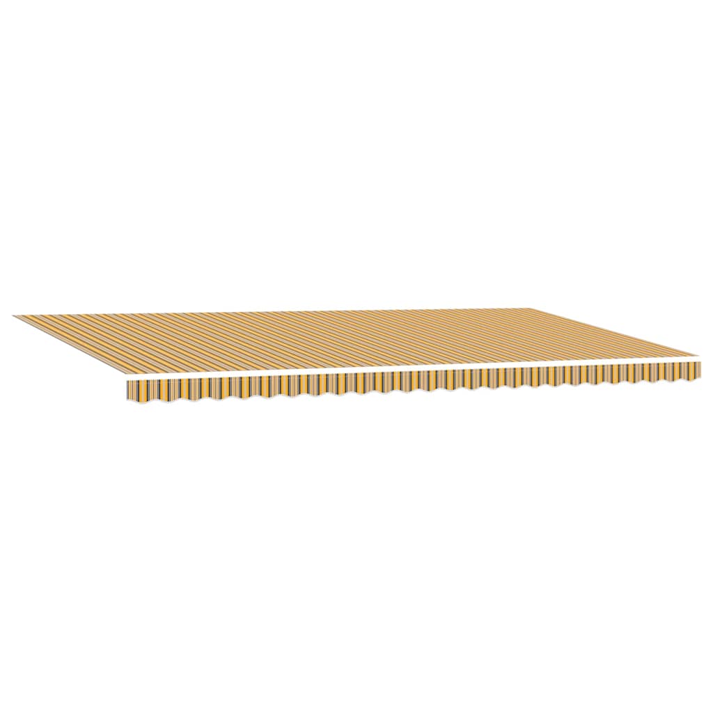 Zonnescherm – Zonwering – Parasol – Uitschuifbaar – Buitendoek – Handmatig Oprolbaar – UV-Bestendig – Waterafstotend – 300x300 cm – Geel-Witte Strepen