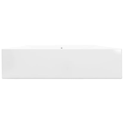 Wastafel – Waskom – Wasbak – Fontein – Opzetwastafel – Keramiek – 60x46 cm – Met Kraangat – Wit