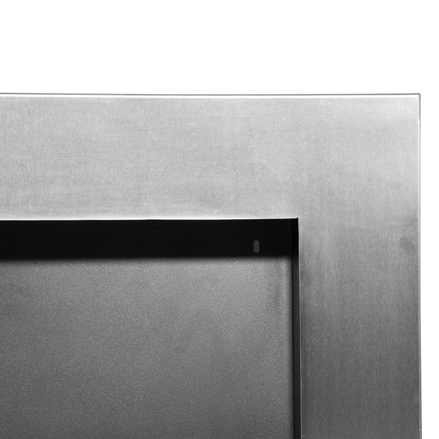 Wandhaard Bio-ethanol – Inbouw Haard – Elektrische Open Haard – Sfeerverwarming – Design Haard – Roestvrij Staal – 110 x 54 cm – 3 Uur Brandduur