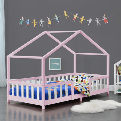 Kinderbed – Kinderbedje – Bedje – Peuterbed – Jongensbed – 70x140 cm – Massief Dennenhout – Valbescherming