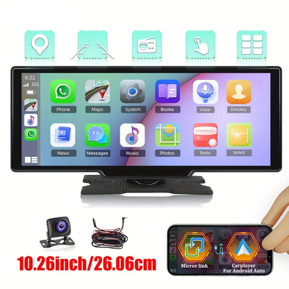 10,26-Inch Smart Carplayer – Autoradio – Multimedia Speler – Navigatiesysteem – Achteruitrijcamera – Spraakbesturing – Groot Helder Scherm