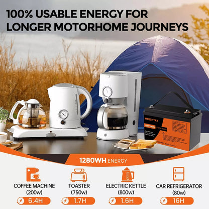 Li-ion accu – LiFePO4 batterij – Camper accu – Solar accu – Boot accu – 200Ah (2x100Ah) – Slim BMS – Laagtemperatuur bescherming
