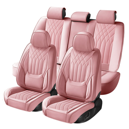 Autostoelhoes – Stoelhoes – Stoelbekleding – Autostoelbeschermer – Autostoelhoez – Universele Pasvorm – Premium PU Leer – Comfortabele Sponsvulling