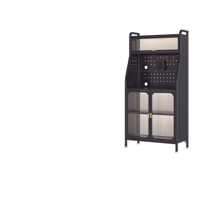 Keukenkast Op Wielen – Opbergrek Keuken – Woonkamerkast – Broodkast Wit – Dressoir Met Wieltjes – Geschikt Voor Eetkamer – Afmeting 94,8 x 49,2 x 41,2 cm – Stalen Constructie