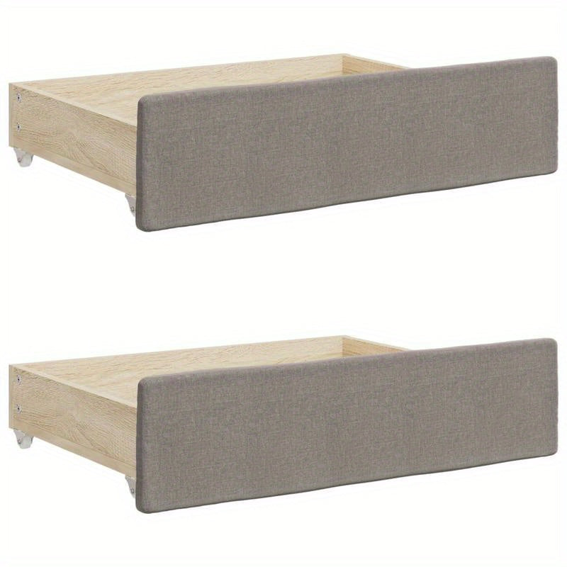 Slaapbank – Bedbank – Sleeperbank – Bedbank Met Lade – Uitklapbare Sofa – Taupe – 90x200 cm – Duurzaam Hardhouten Frame – Comfortabele Button-Tufted Bekleding