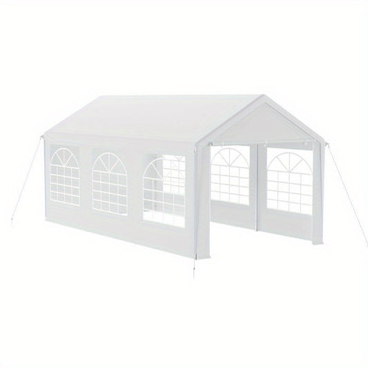Partytent Gazebo – Tuinkamer Tent – Evenementen Tent – Feesttent – Opvouwbare Tent – Met Afneembare Zijwanden – Sterk Met Zon- En Koudebescherming – Wit 4x6m