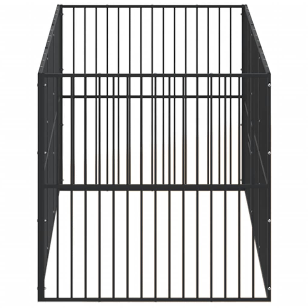 Dierenren – Hondenren – Puppyren – Konijnenren – Dierenkooi – 300x100x100 cm – Robuust Gegalvaniseerd Staal – Semi-Open Bovenkant Met Gemakkelijke Toegang