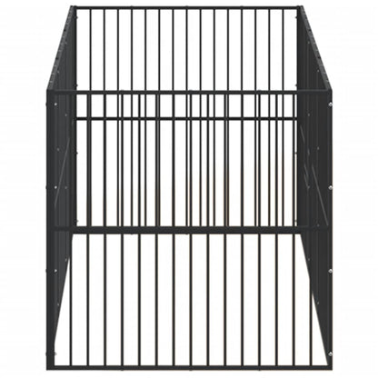 Dierenren – Hondenren – Puppyren – Konijnenren – Dierenkooi – 300x100x100 cm – Robuust Gegalvaniseerd Staal – Semi-Open Bovenkant Met Gemakkelijke Toegang