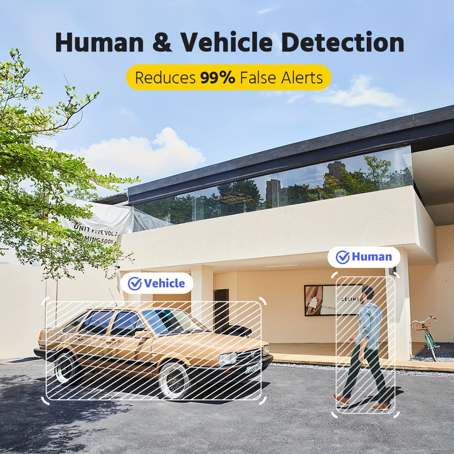 IP Camera – Camerabewaking – Beveiligingscamera – Buitenbeveiliging – Turret Camera – 5MP 3K Resolutie – AI Mensen- en Voertuigdectectie – Kleurennachtzicht – Tweewegs Audio – Weerbestendig