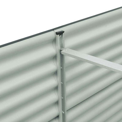 Plantenrek – Bloemenbak – Plantenbak – Moestuinbak – Verhoogde Bak – Gegalvaniseerd Staal – 400x80x81 cm – Robuust & Weerbestendig