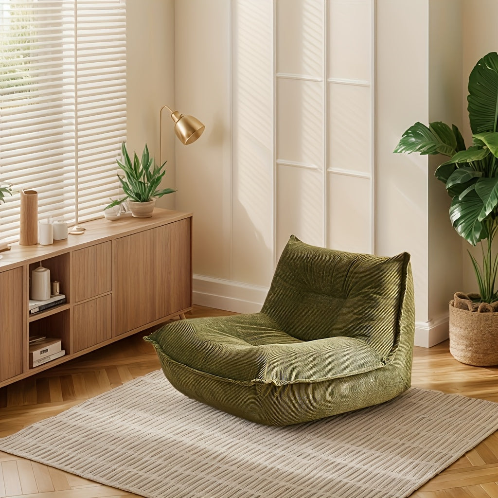 Stoffen Loungebank – Zitbank – Relaxbank – Bankstel – Loungesofa – Grijs-Wit – Ergonomisch Memory Foam – Onderhoudsvriendelijk Polyester