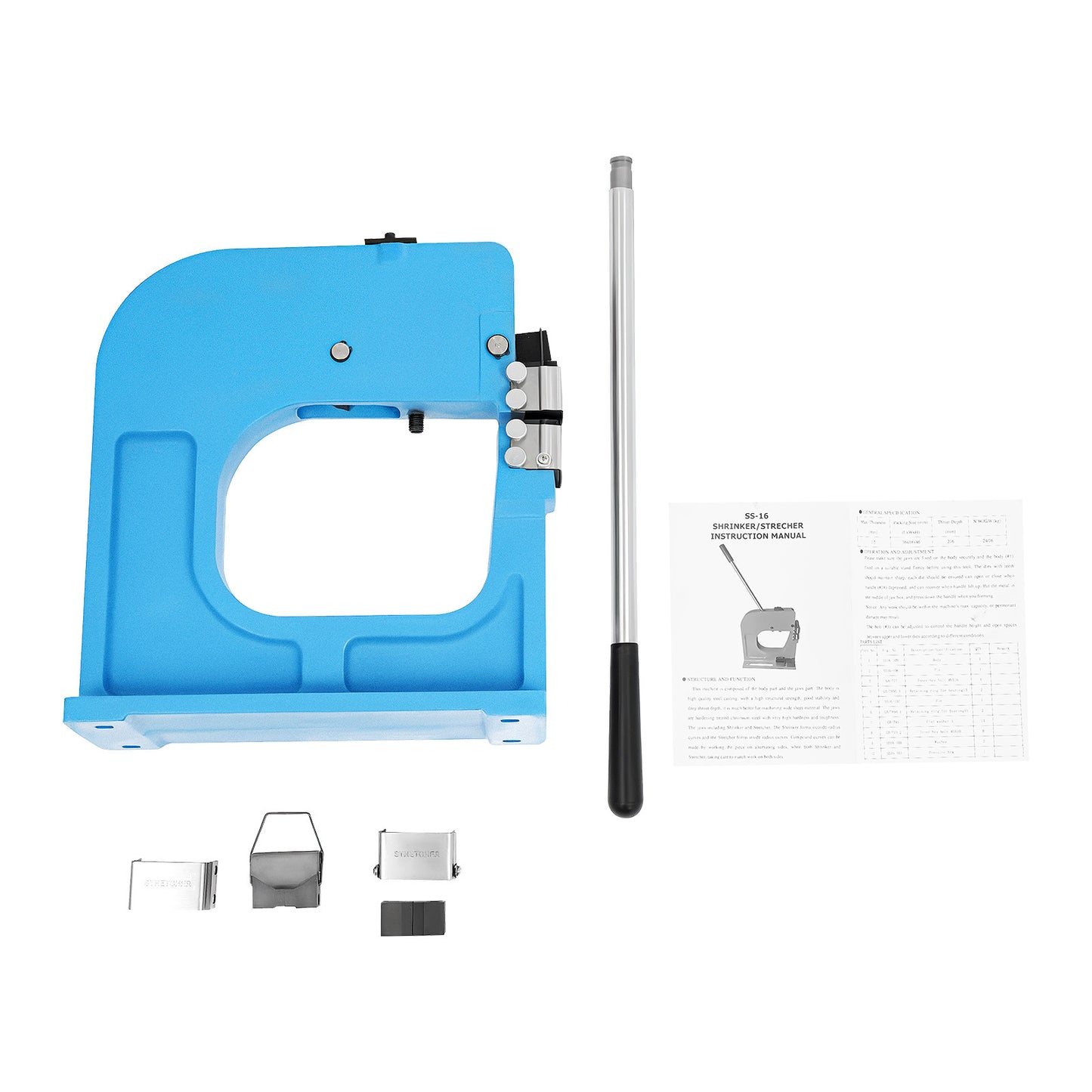 Heavy-Duty Manual Metal Shrinking & Stretching Machine - Adjustable 0-180° Bending/Lretching Tool with Sturdy Base Plate, for Precision Metalworking, Automotive, Plumbing, Manufacturing - Industrial Workshop Equipment