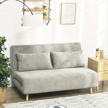 Slaapbank – Bedbank – Logeerbed – Uitklapbare Bank – Sofa – Verstelbare Rugleuning – Duurzaam Metalen Frame – Compact Inklapbaar Design