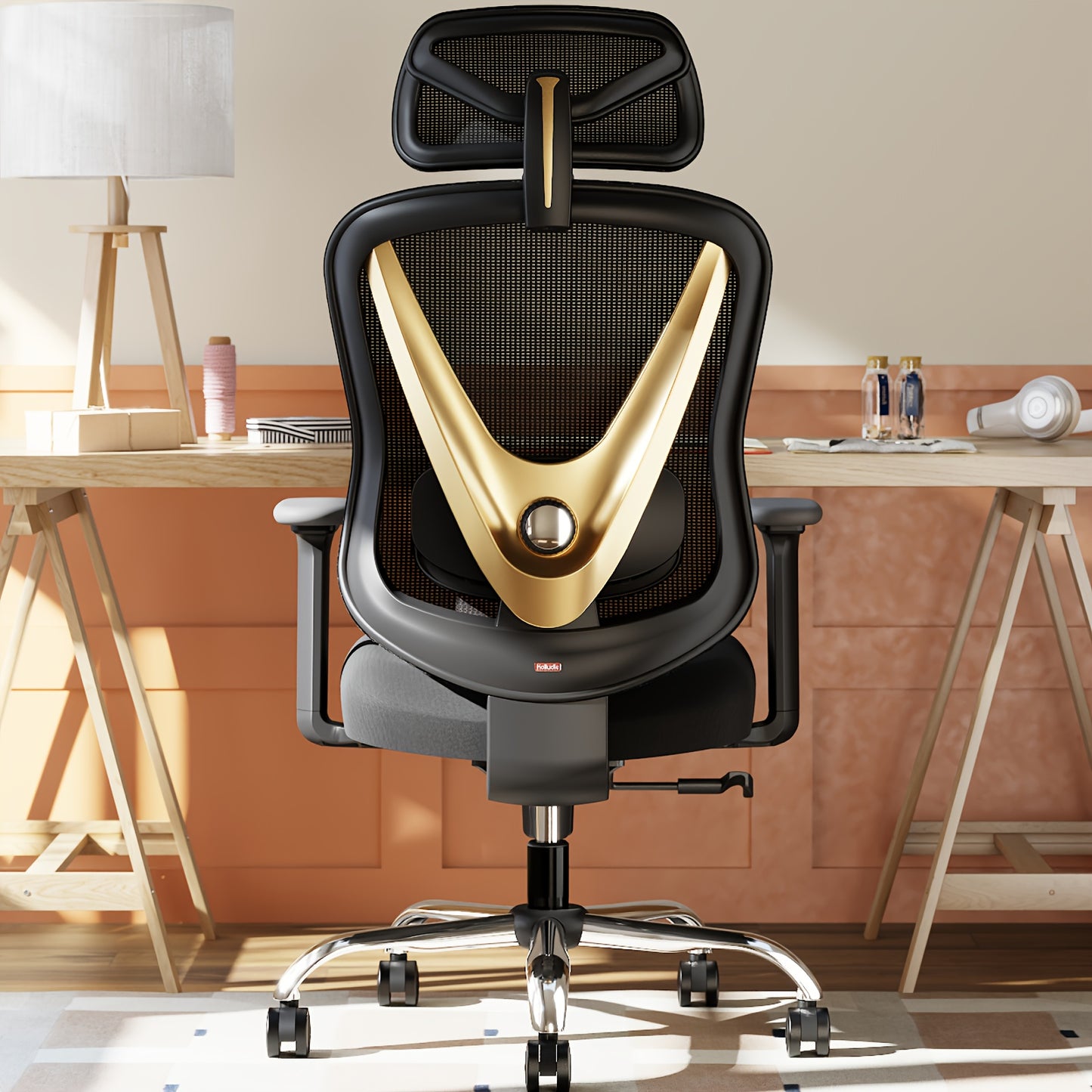 Ergonomische Bureaustoel – Computergame Stoel – Bureaustoel – Werkstoel – Kantoormeubilair – Verstelbare Zithoogte & Zitdiepte – Hoog Rugleuning Met Ademend Mesh