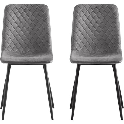 Eetkamerstoelen – Stoelen – Kuipstoelen – Designstoelen – Velours Stoel – Set van 4 – Metalen Poten – Ergonomisch Comfort – Beschermende Glijders
