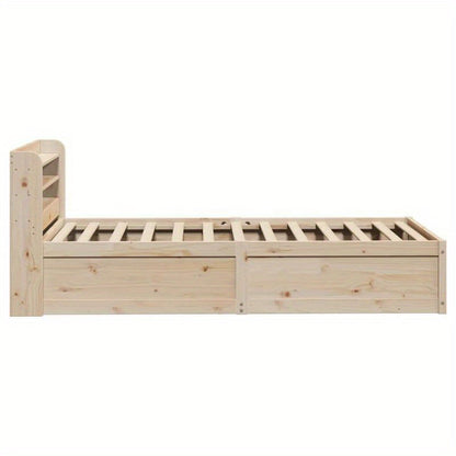 Bedframe – Huisbed – Eenpersoonsbed – Bedbodem – Slaapbank – Marrone – Massief Dennenhout – 90x190 cm – Stevig & Duurzaam