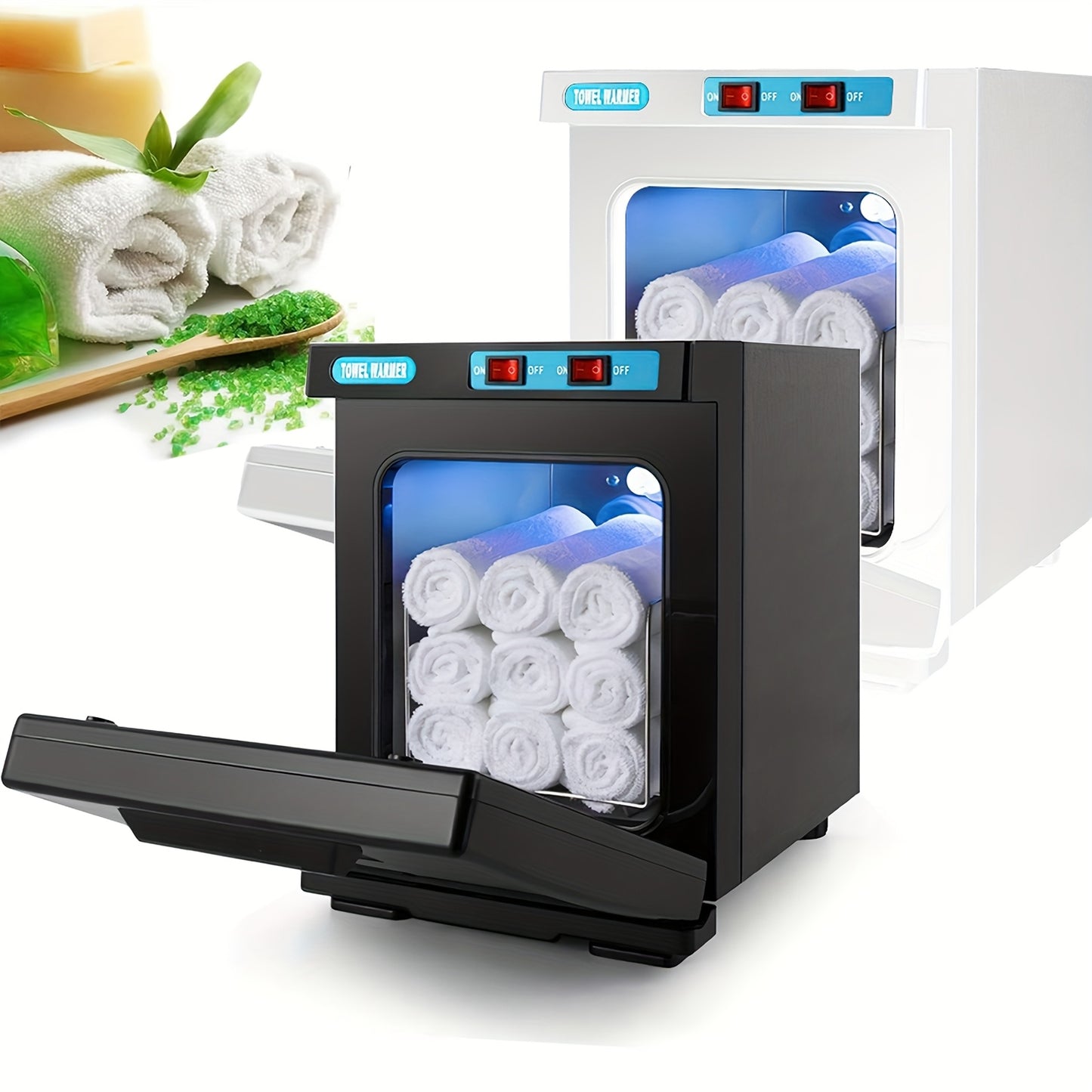 Handdoekwarmer – Handdoekverwarmer – Handdoekdroger – Handdoekradiator – Handdoekstomer – Compact 5L Warmtekastje – 360° Elektrische Verwarming voor 6-8 Handdoeken - Zwart