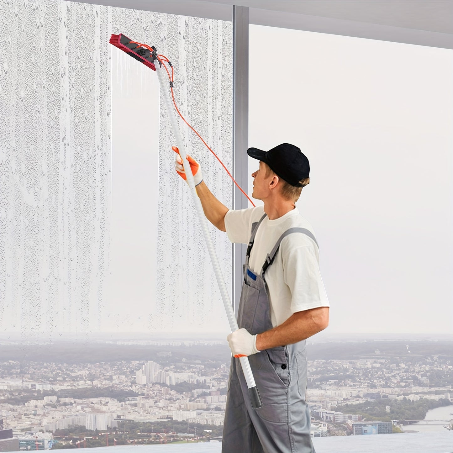 Telescoopsteel – Telescopische Steel – Uitschuifbare Stok – Ramenwasser – Zonnepanelenreiniger – Aluminium – Waterdoorvoer – 7,92 Meter