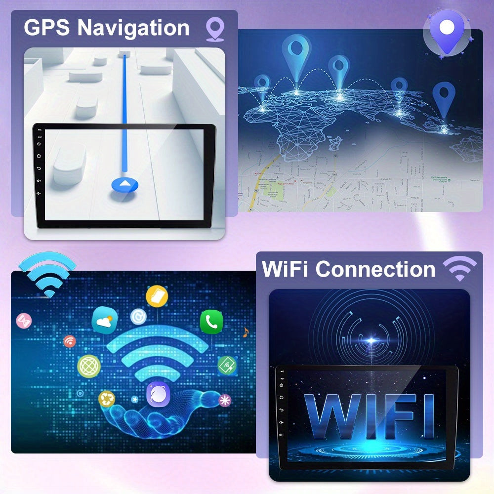 Autoradio – Multimedia Speler – Navigatiesysteem – Touchscreen Radio – Auto Stereo – 9 Inch IPS Scherm – Draadloze CarPlay & AHD Achteruitrijcamera Met Microfoon