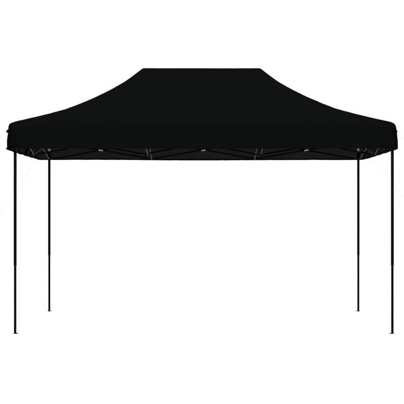 Partytent inklapbaar pop-up 440x292x315cm zwart