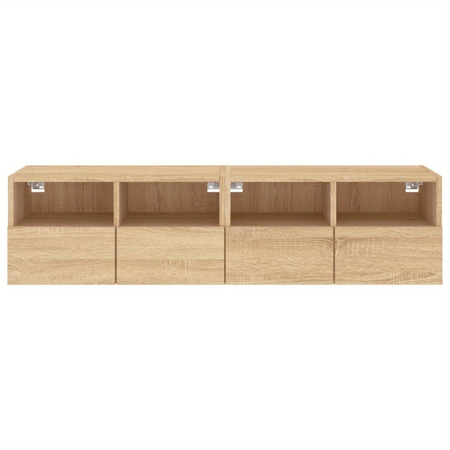 TOMSHOO TV Cabinet, Entertainment cabinet, TV Wall Cabinets 2pcs Sonoma Oak 60x30x30cm Engineered Wood, Entertainment Center, Television and media furniture