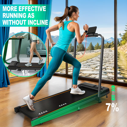 Loopband – Wandelband – Treadmill – Hardloopband – Walking Pad – Inklapbaar – 2,25 PK Motor – 7-laagse Schokdemping