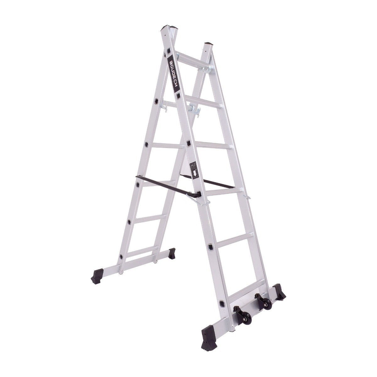 Steigerladder – Multifunctionele Ladder – Kamersteiger – Werksteiger – Vouwladder – Aluminium – Hoogte 165,5 cm – Draagvermogen 150 kg