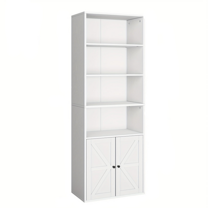 Boekenkast – Boekenrek – Vakkenkast – Opbergkast – Wandkast – Industrieel Hout – 29,97 cm Diep – 181,36 cm Hoog