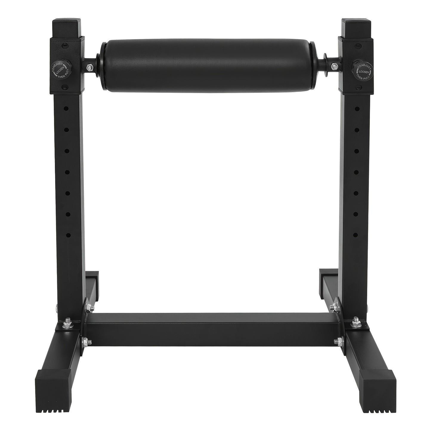 Split Squat Stand – Single Leg Squat Stand – Enkelsquat Hulpmiddel – Enkelroller – Beensteun – Zwart – Verstelbare Hoogte 9 Standen – Robuust Q235 Koolstofstaal