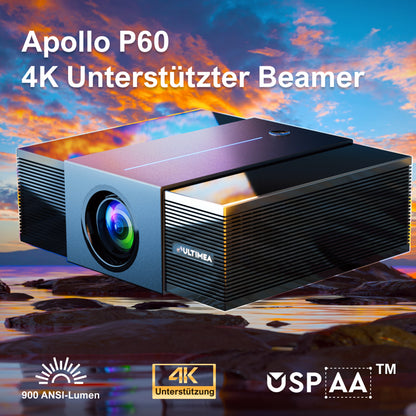 Beamer – Projector – Mini Beamer – Home Cinema – Smart Projector – 4K Ondersteuning – 900 ANSI Lumen Helderheid – Native Full HD 1080p Resolutie