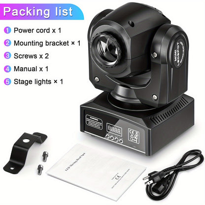 Movingheadlicht – Discolamp – Podiumverlichting – DJ Licht – Showverlichting – 2-Pack – 120W LED RGBW – 8 Gobo Patronen – DMX512 Besturing