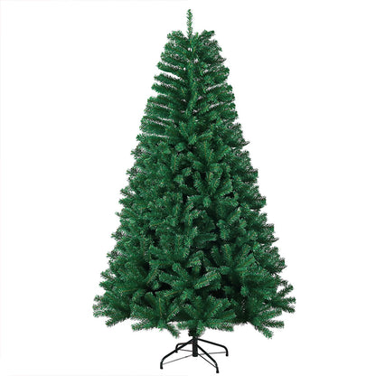 Kunstkerstboom – Nepboom – Kerstboom Kunst – Decoratieve Kerstboom – PVC Boom – 240 cm Hoog – Ongeveer 1400 Dicht Op Elkaar Geplaatste Takken – Met Metalen Standaard & Vouwsysteem