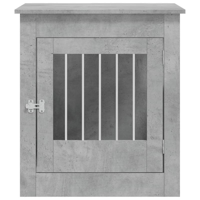 Hondenkennel – Hondenren – Buitenkennel – Tuinkennel – Meubelstijl Kennel Grijs – Weerbestendig Hout – Betonlook Afwerking 64,5x80x71 cm